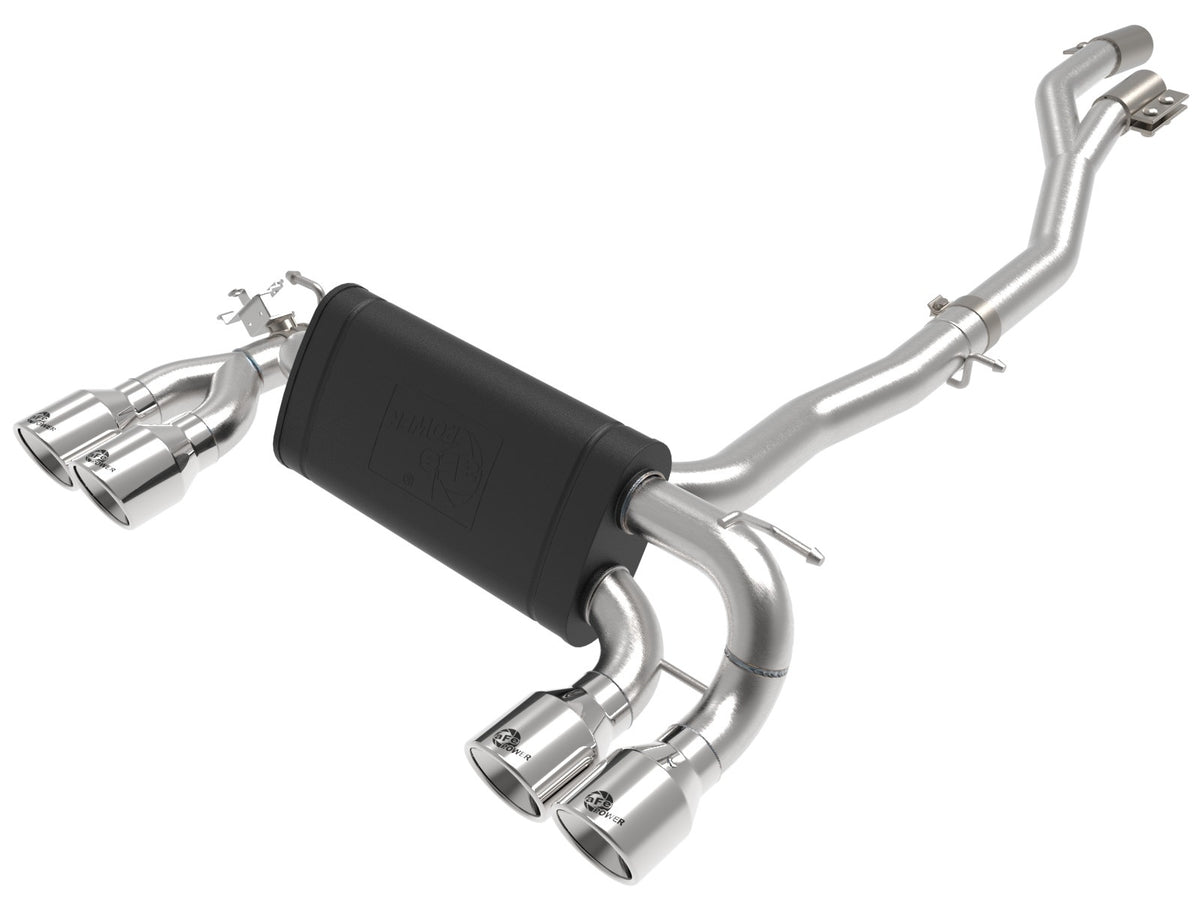 aFe Power MACH Force-Xp 3 IN to 2-1/2 IN 304 Stainless Steel Cat-Back Exhaust System — BMW M2 Competition (F87) 19-21 L6-3.0L (tt) S55 — 49-36350-P