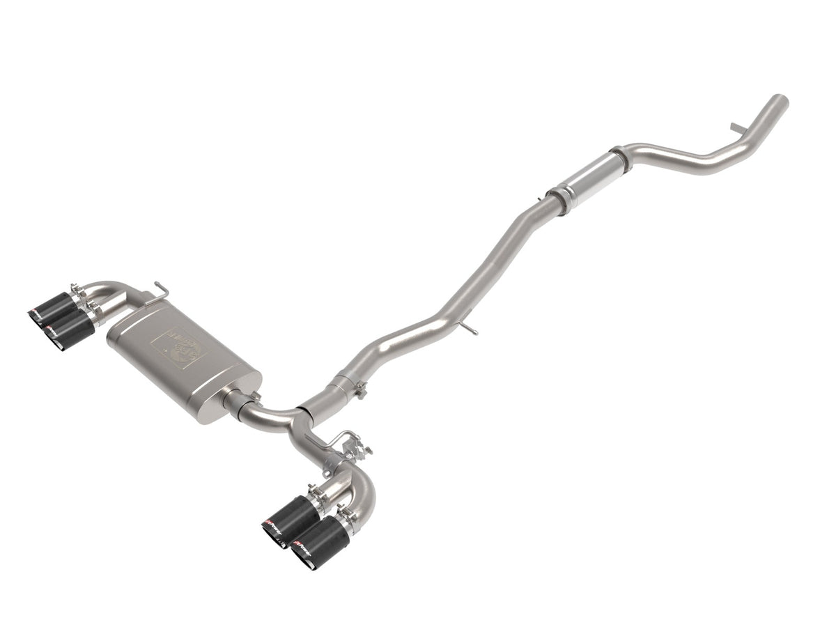 aFe Power MACH Force-Xp 3 IN to 2-1/2 IN 304 Stainless Steel Cat-Back Exhaust w/ Carbon Fiber Tip — BMW Z4 M40i (G29) 19-26 L6-3.0L (t) B58 — 49-36352-C