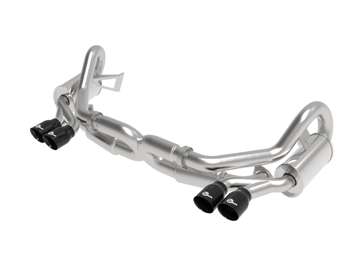 aFe Power MACH Force-Xp 3 IN to 2-1/2 IN 304 Stainless Steel Cat-Back Exhaust System — Porsche 911 Carrera (991) 12-16 H6-3.8L — 49-36406-1B