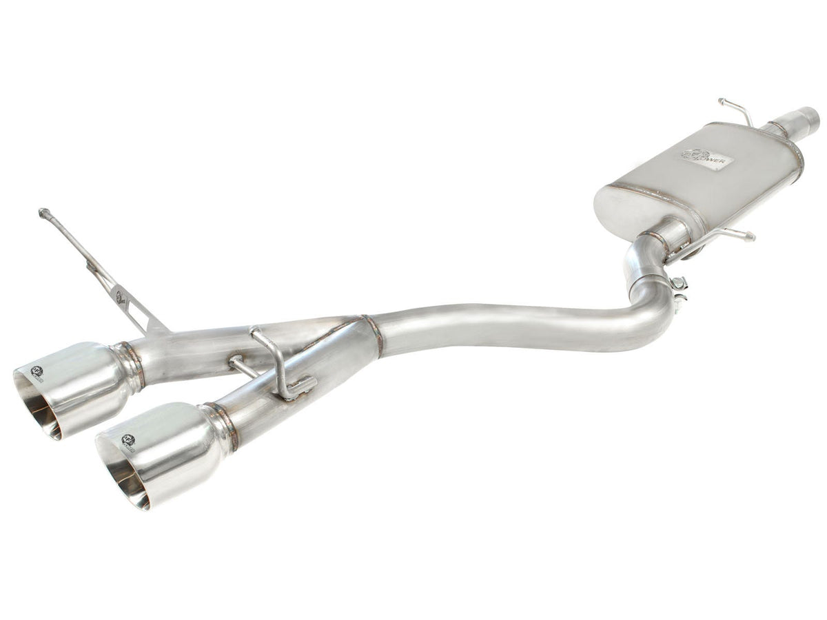aFe Power MACH Force-Xp 2-1/2 IN 304 Stainless Steel Cat-Back Exhaust System — Volkswagen R32 2008 V6-3.2L MKV — 49-36408-P