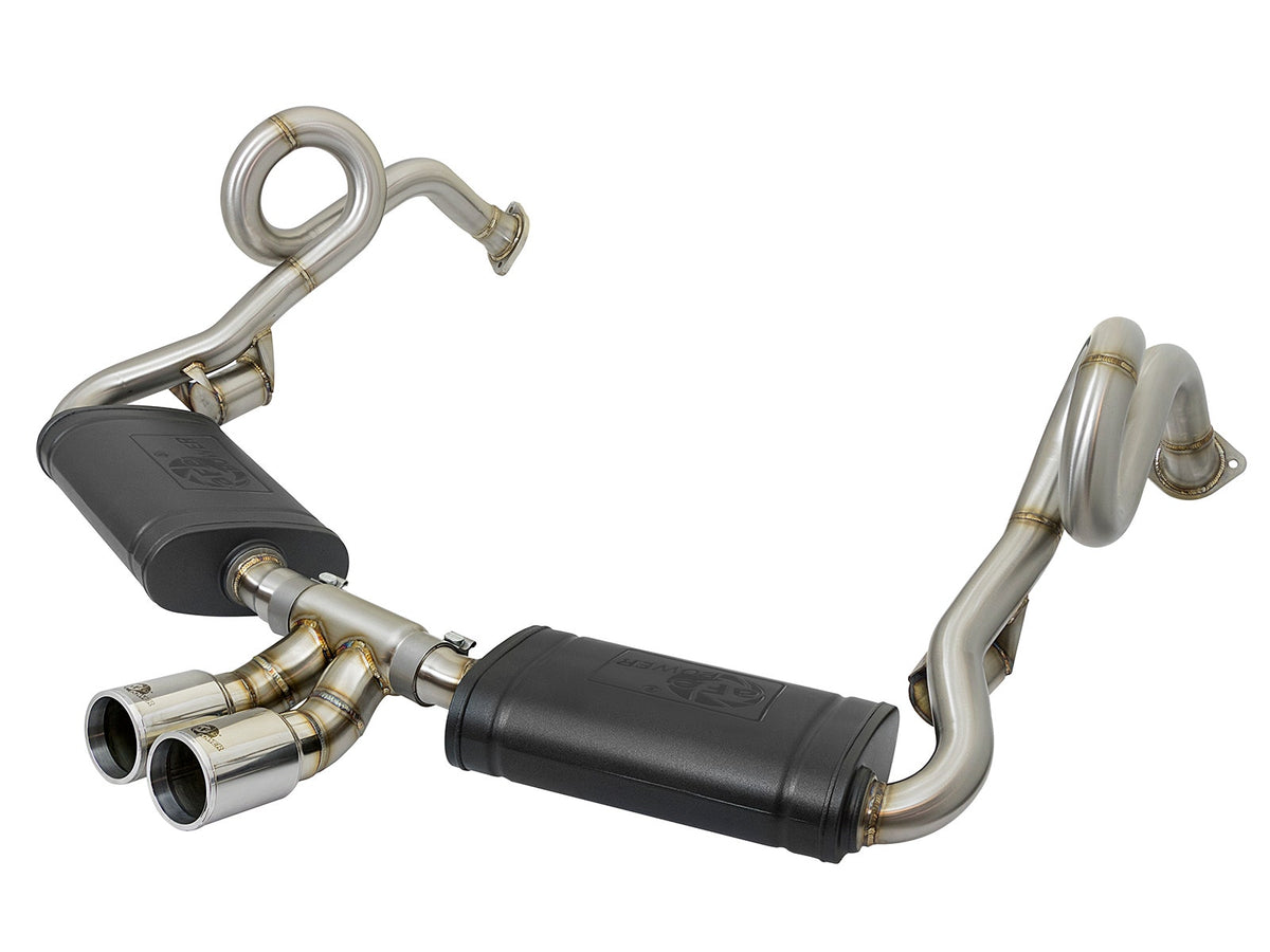 aFe Power MACH Force-Xp 2 IN 304 Stainless Steel Cat-Back Exhaust System — Porsche Cayman S/Boxster S (981) 13-16 H6-2.7L/3.4L — 49-36415-P