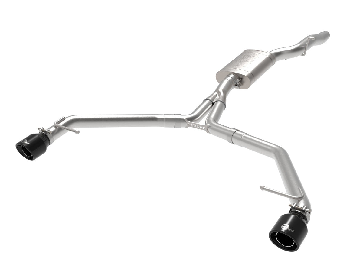 aFe Power MACH Force-Xp 3 IN to 2-1/2 IN 304 Stainless Steel Axle-Back Exhaust System — Audi allroad 13-16 L4-2.0L (t) — 49-36437-B