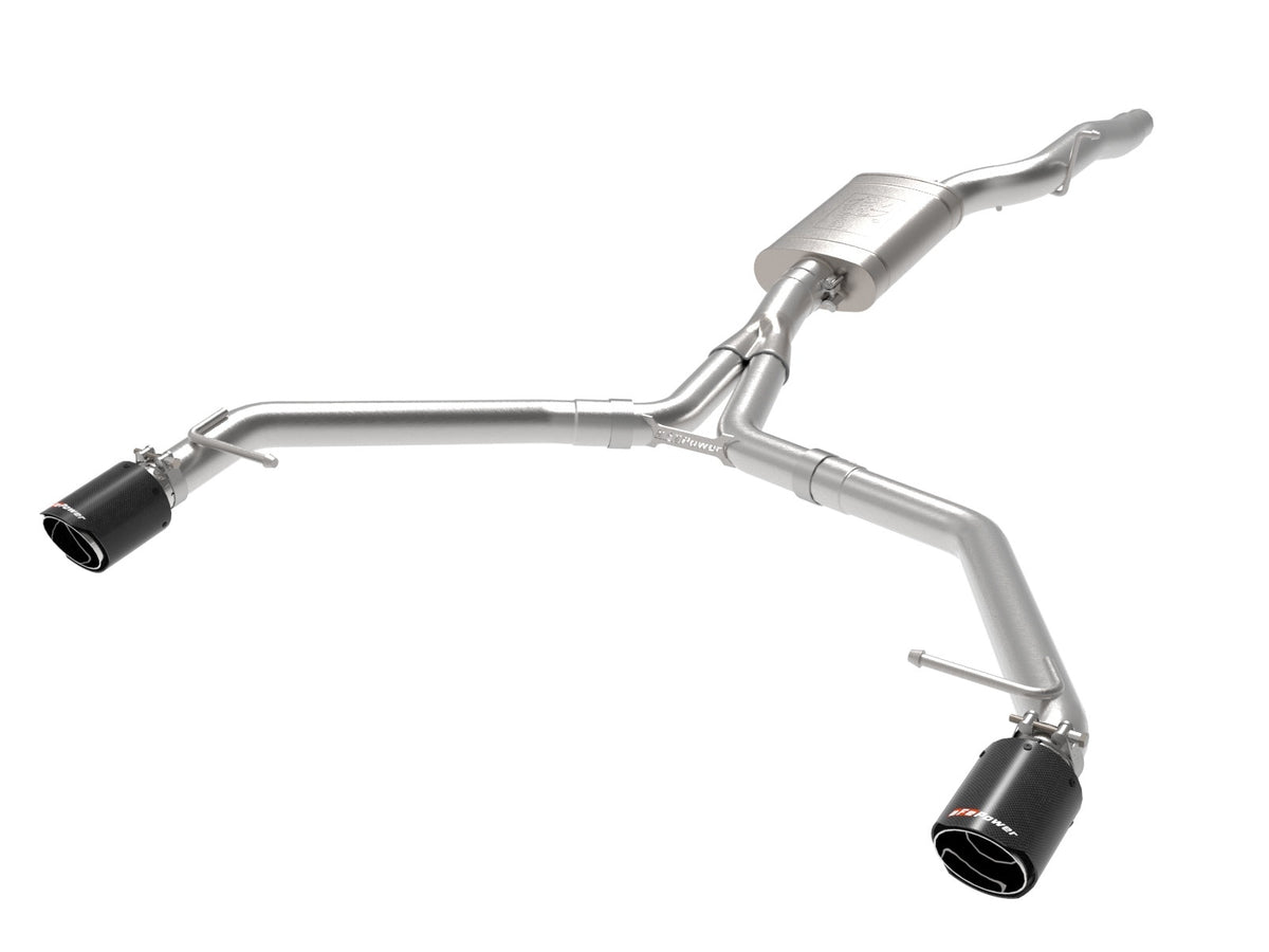 aFe Power MACH Force-Xp 3 IN to 2-1/2 IN 304 Stainless Steel Axle-Back Exhaust System — Audi Allroad 13-16 L4-2.0L (t) — 49-36437-C