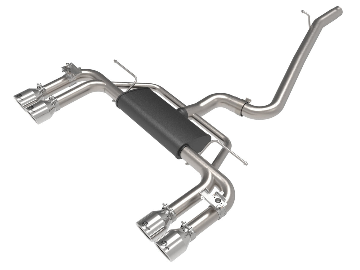 aFe Power MACH Force-Xp 3 IN to 2-1/2 IN 304 Stainless Steel Cat-Back Exhaust System w/ Polished Tip — Audi S3 (8V) 15-20 L4-2.0L (t) — 49-36442-P