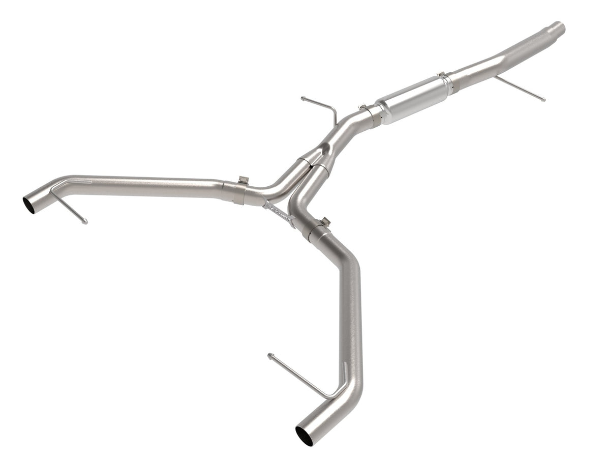 aFe Power MACH Force-Xp 3 IN to 2-1/2 IN 304 Stainless Steel Axle-Back Exhaust System — Audi A4 (B9.5) 20-25 L4-2.0L (t) — 49-36445