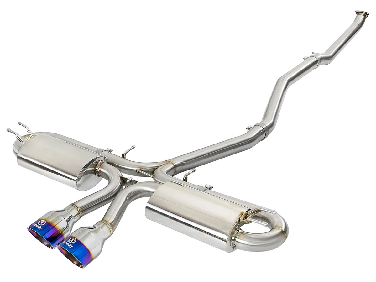 aFe Power Takeda 3 IN to 2-1/2 IN 304 Stainless Steel Cat-Back Exhaust System — Honda Civic Si Coupe 17-20 L4-1.5L (t) — 49-36618-L