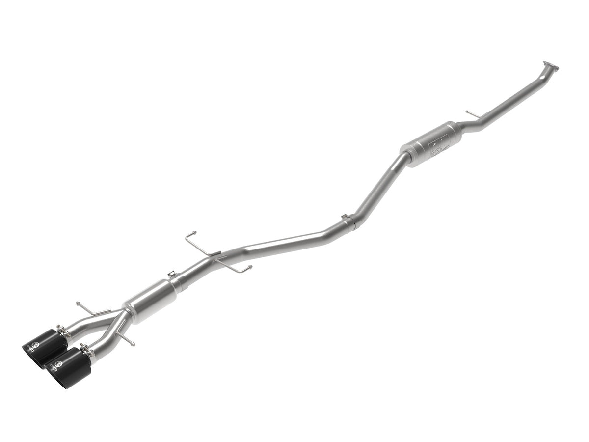 aFe Power Takeda 2-1/2 IN 304 Stainless Steel Cat-Back Exhaust System — Honda Civic Si Sedan 17-20 L4-1.5L (t) — 49-36619-B