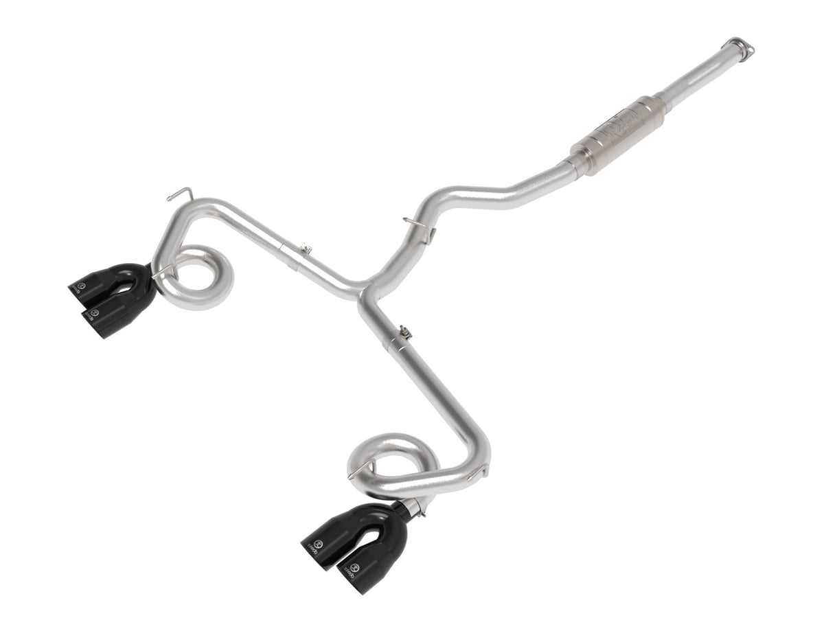 aFe Power Takeda 3 IN to 2-1/2 IN 304 Stainless Steel Cat-Back Exhaust System w/ Black Tip — Subaru WRX/STi 15-21 H4-2.0/2.5L (t) — 49-36810-B