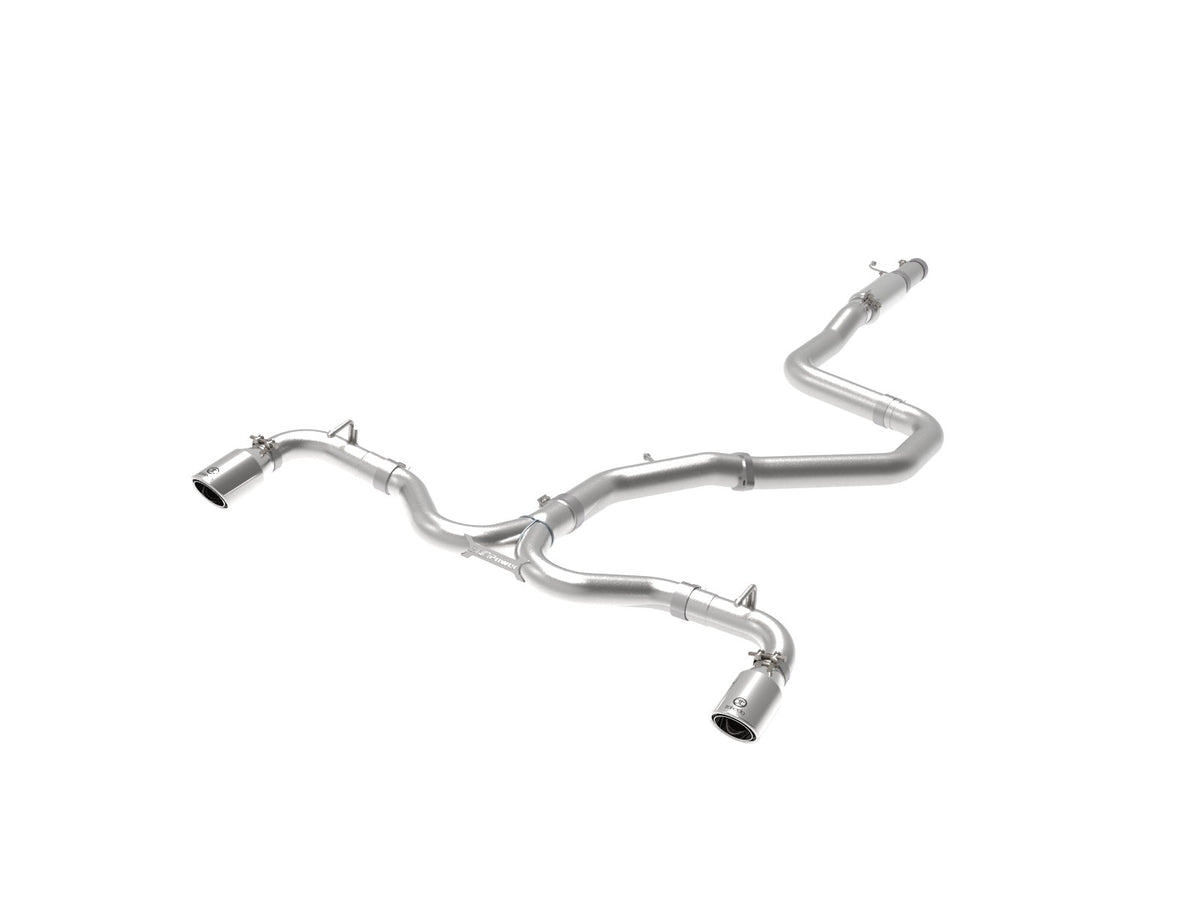 aFe Power Takeda 3 IN to 2-1/2 IN 304 Stainless Steel Cat-Back Exhaust — Hyundai Elantra GT 18-20 L4-1.6L (t) — 49-37003-1P