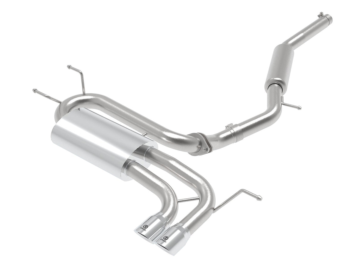 aFe Power Takeda 2-1/2 IN to 2-1/4 IN 304 Stainless Steel Cat-Back Exhaust w/ Polished Tip — Mazda MX-5 Miata (ND) 16-26 L4-2.0L — 49-37005-P