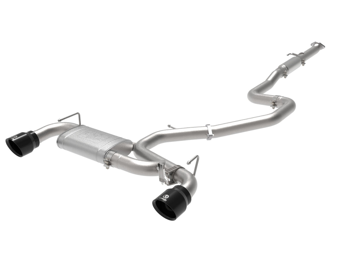 aFe Power Takeda 3 IN 304 Stainless Steel Cat-Back Exhaust System w/ Black Tip — Hyundai Veloster N 19-20 L4-2.0L (t) — 49-37008-B