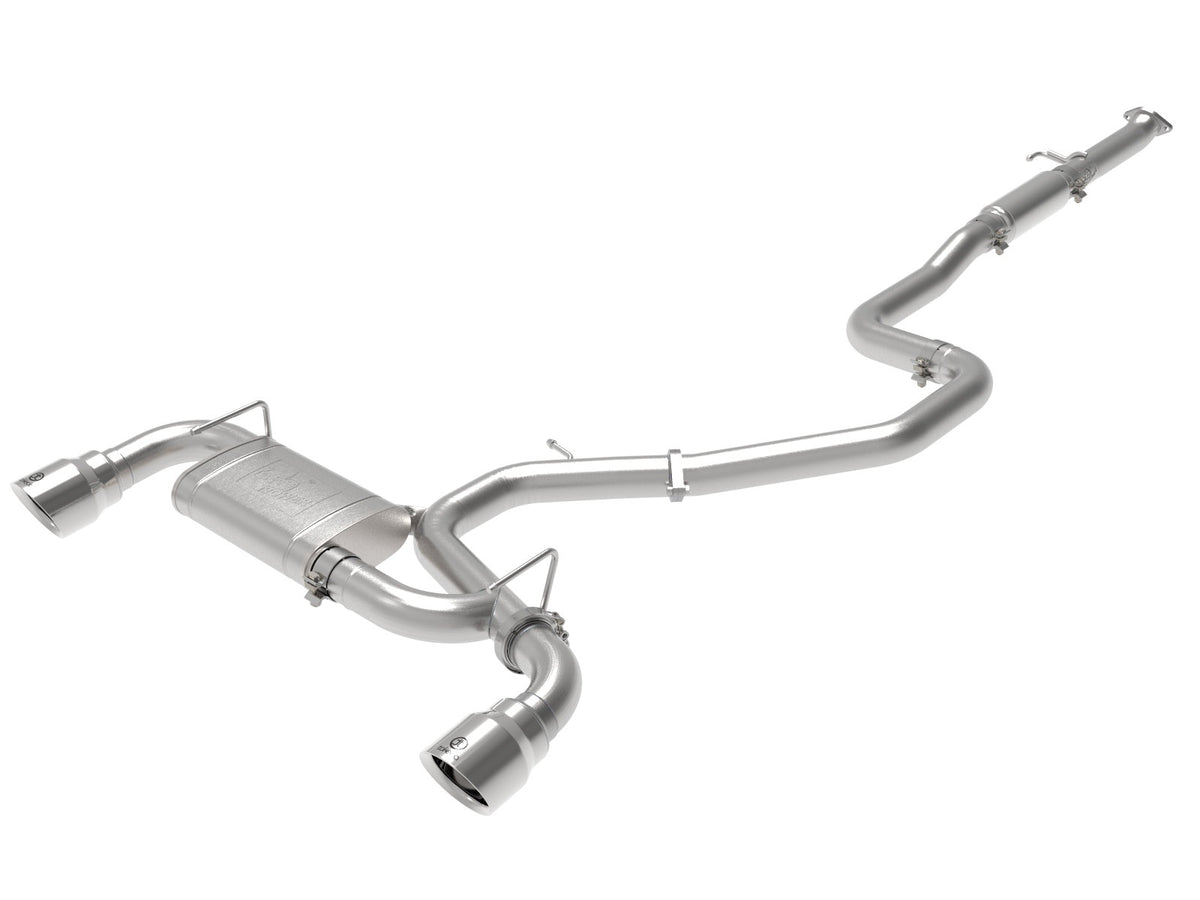 aFe Power Takeda-ST 3 IN 304 Stainless Steel Cat-Back Exhaust System — Hyundai Veloster N 19-20 L4-2.0L (t) — 49-37010-P