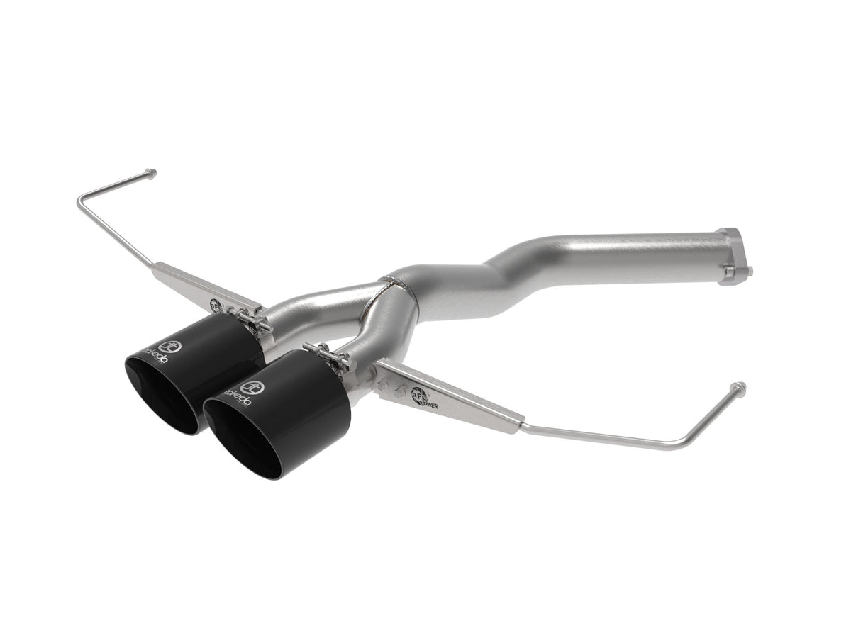aFe Power Takeda 3 IN to 2-1/2 IN 304 Stainless Steel Axle-Back Exhaust System — Hyundai Veloster 19-21 L4-1.6L (t) — 49-37012-B
