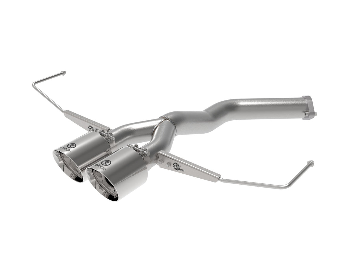 aFe Power Takeda 3 IN to 2-1/2 IN 304 Stainless Steel Axle-Back Exhaust System — Hyundai Veloster 19-21 L4-1.6L (t) — 49-37012-P