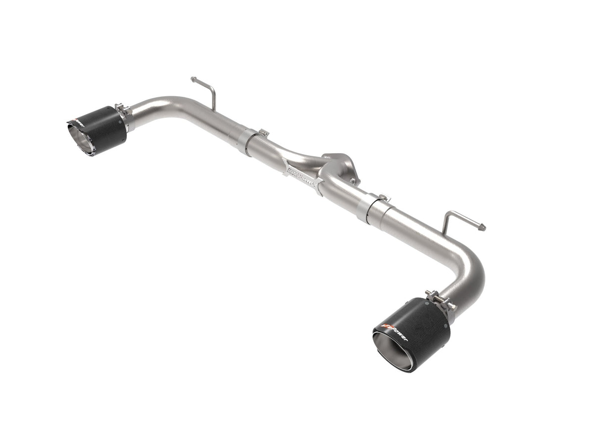 aFe Power Takeda 2-1/2 IN 304 Stainless Steel Axle-Back Exhaust System — Mazda 3 Hatchback 14-18 L4-2.0/2.5L — 49-37014-C