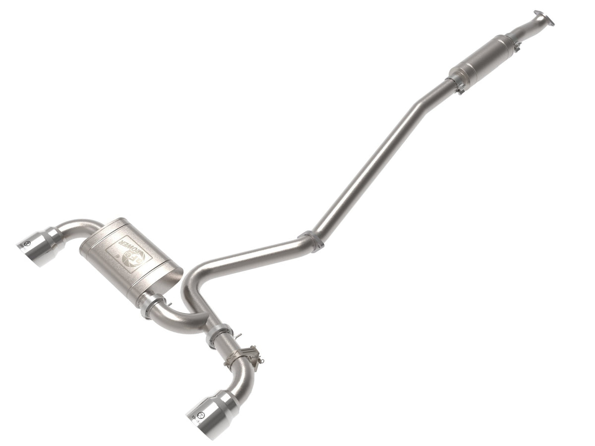 aFe Power Takeda 3 IN 304 Stainless Steel Cat-Back Exhaust System w/ Polished Tip — Hyundai Kona N 22-23 L4-2.0L (t) — 49-37033-P