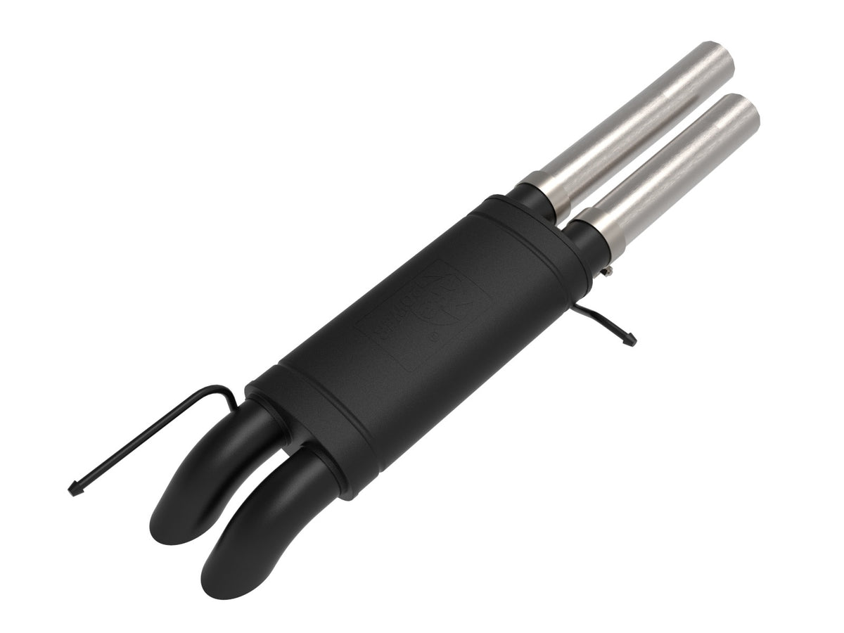 aFe Power ROCK BASHER 3 IN 304 Stainless Steel Cat-Back Exhaust System — Jeep Wrangler 392 21-26 V8-6.4L — 49-38099
