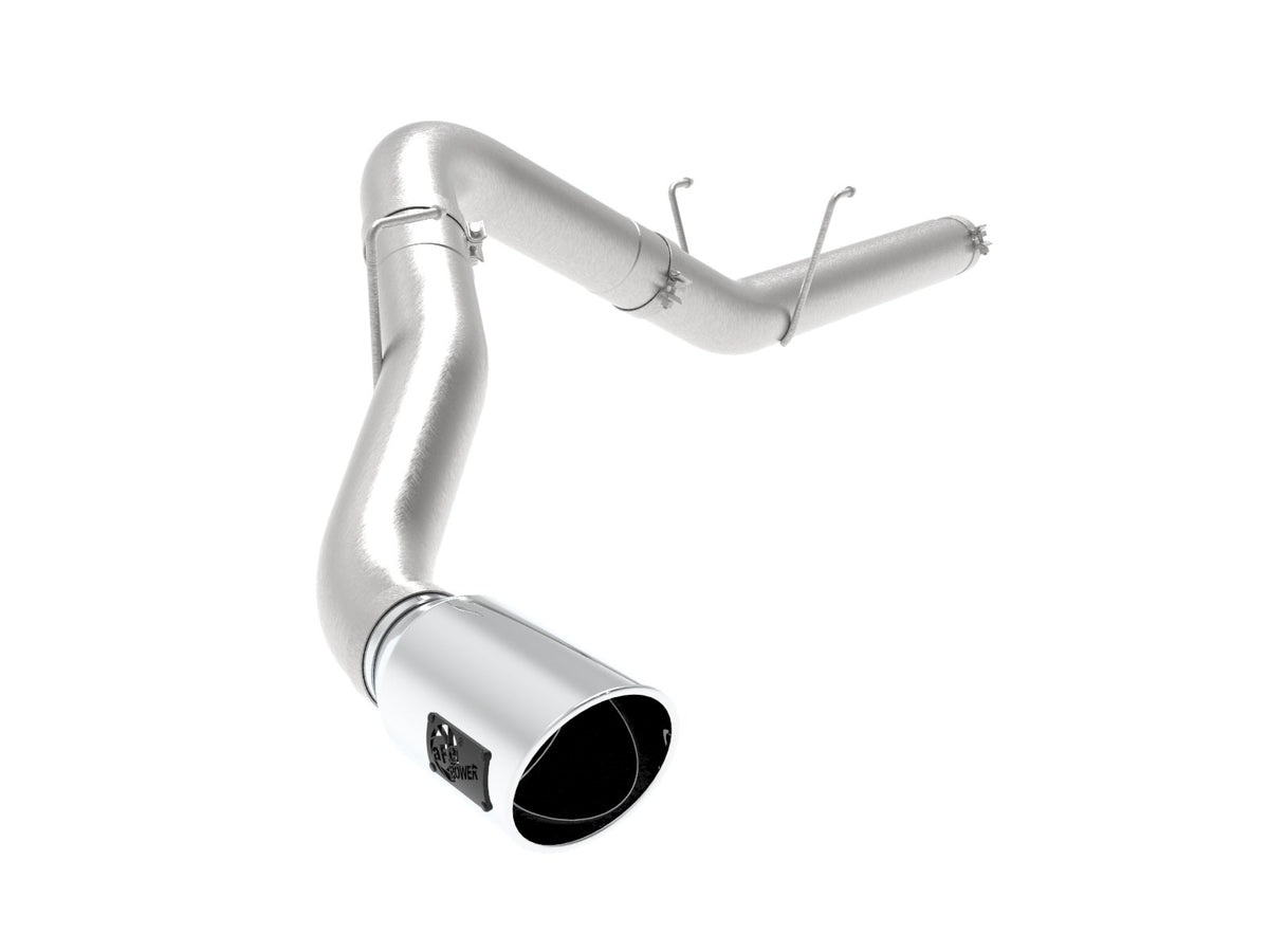 aFe Power Large Bore-HD 5 IN 409 Stainless Steel DPF-Back Exhaust System — RAM Diesel Trucks 19-26 L6-6.7L (td) — 49-42075-P