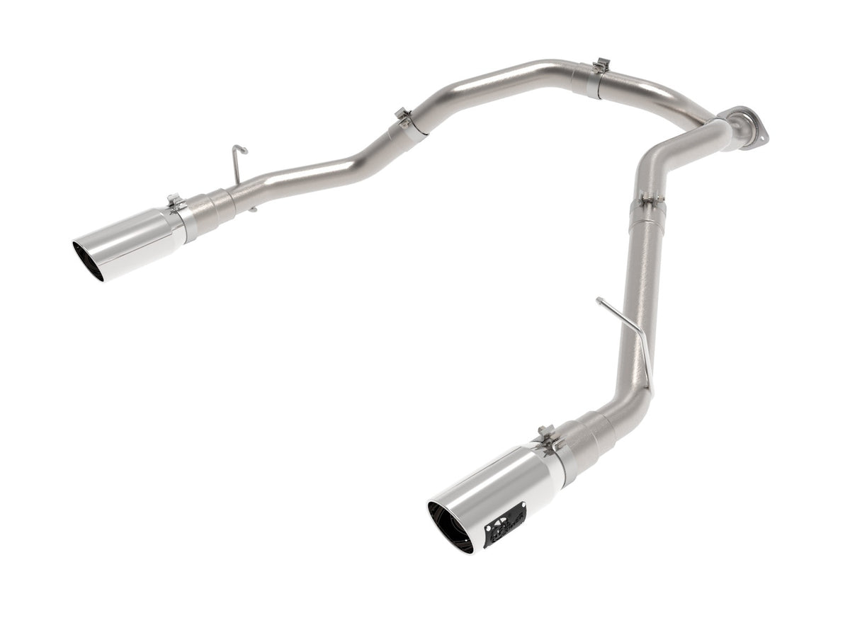 aFe Power Large Bore-HD 3 IN DPF-Back Stainless Steel Exhaust System w/ Polished Tip — RAM 1500 20-23 V6-3.0L (td) — 49-42080-P