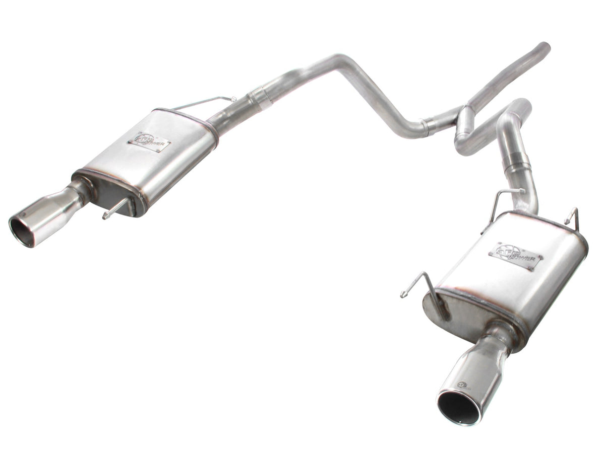 aFe Power MACH Force-Xp 2-1/2 IN 409 Stainless Steel Cat-Back Exhaust System — Ford Mustang 05-09 V6-4.0L — 49-43047