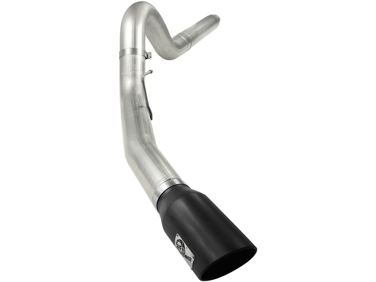 aFe Power Large Bore-HD 5 IN 409 Stainless Steel DPF-Back Exhaust System — Ford Diesel Trucks 08-10 V8-6.4L (td) — 49-43054-B