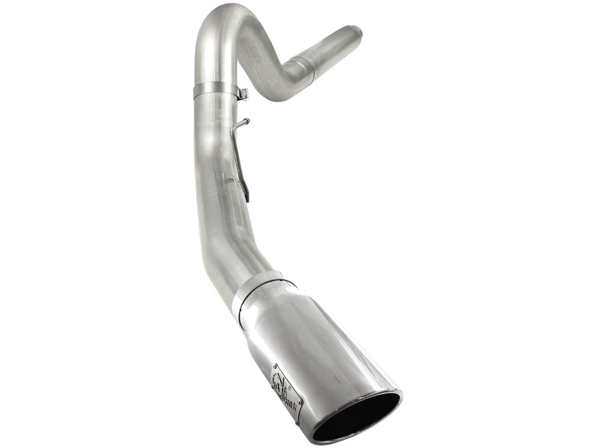 aFe Power Large Bore-HD 5 IN 409 Stainless Steel DPF-Back Exhaust System — Ford Diesel Trucks 08-10 V8-6.4L (td) — 49-43054-P