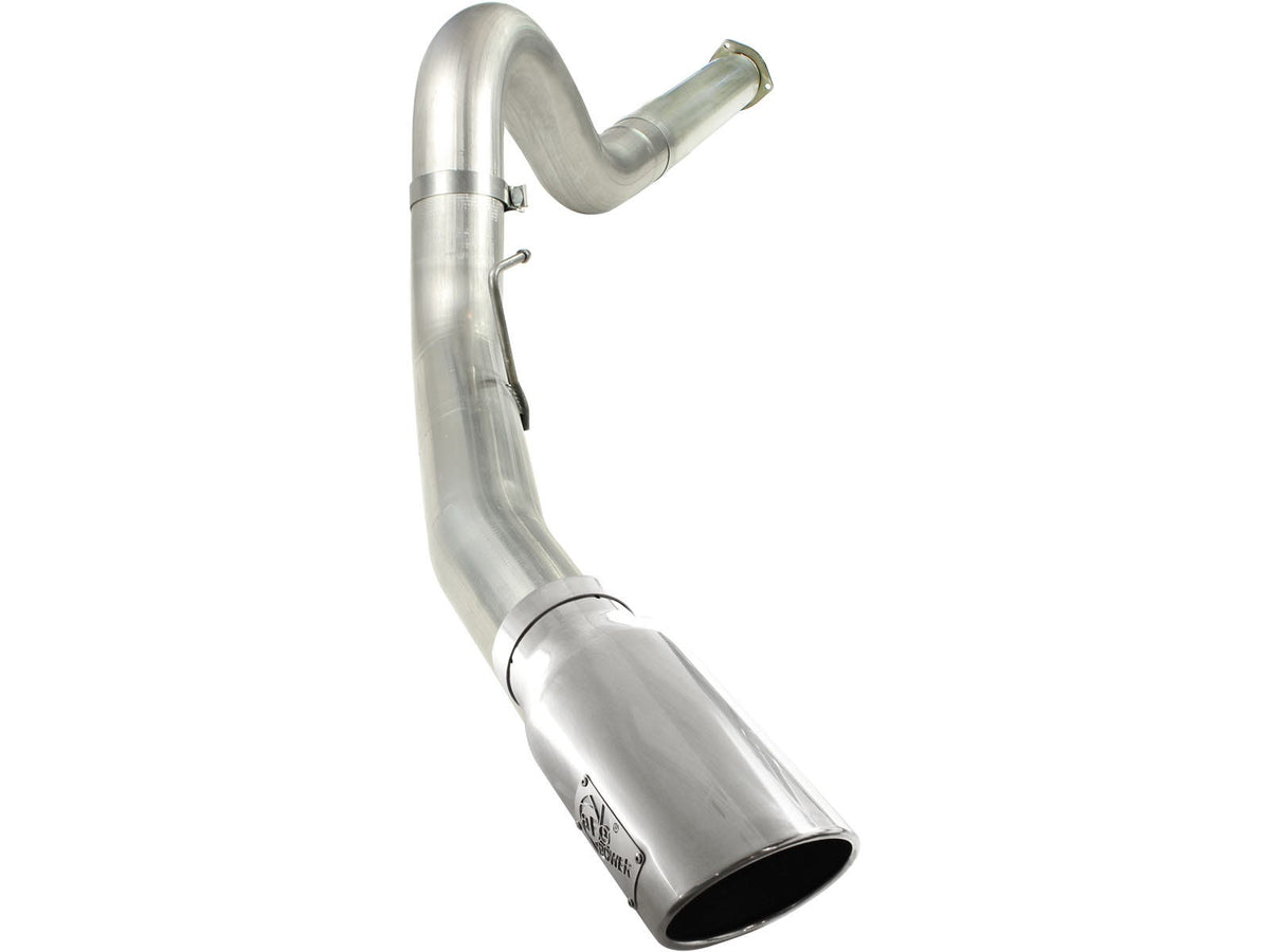 aFe Power Large Bore-HD 5 IN 409 Stainless Steel DPF-Back Exhaust System — Ford Diesel Trucks 11-14 V8-6.7L (td) — 49-43055-P