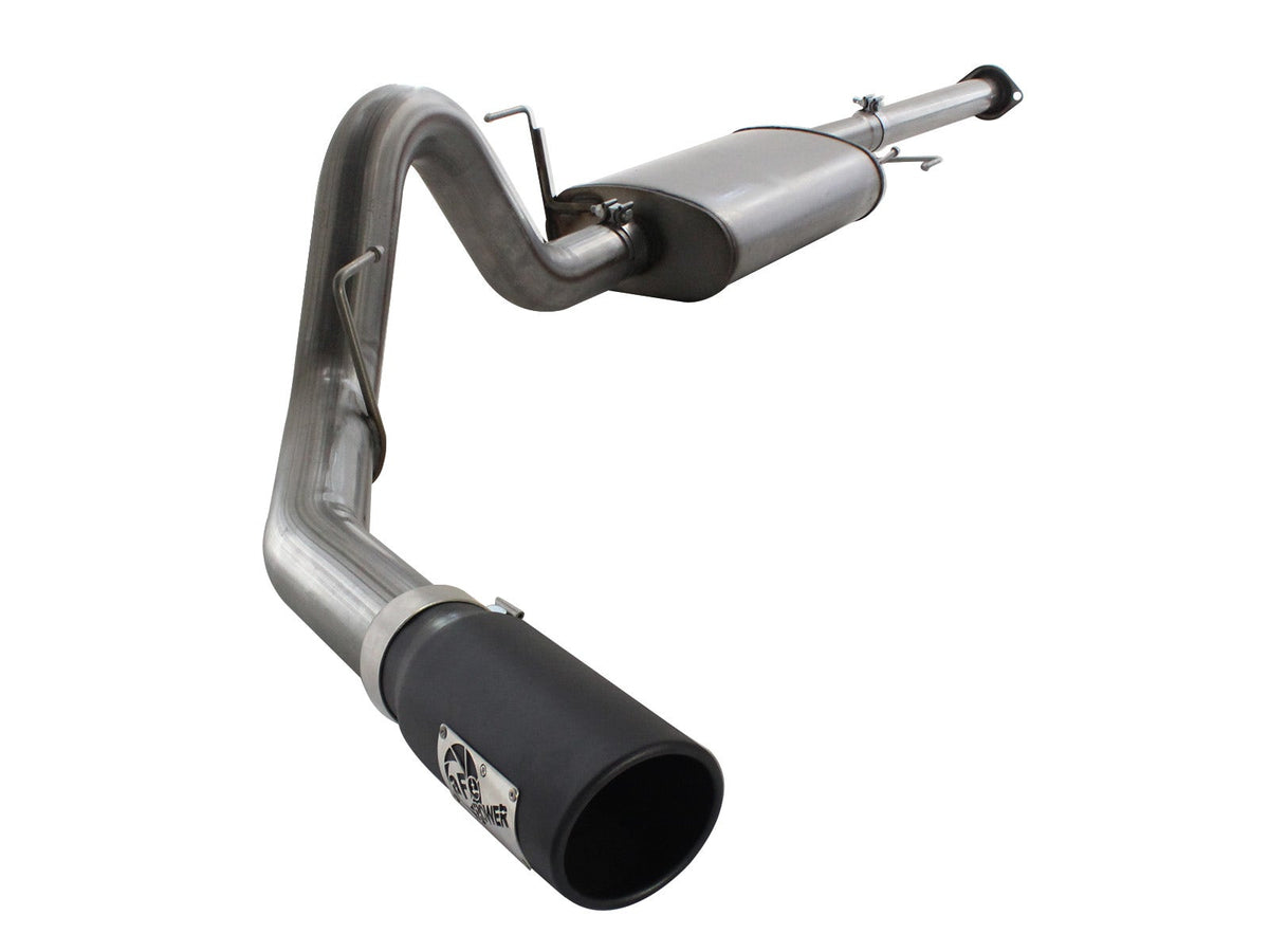 aFe Power MACH Force-Xp 3 IN to 3-1/2 IN 409 Stainless Steel Cat-Back Exhaust System — Ford F-150 11-14 V6-3.5L (tt) — 49-43067-B