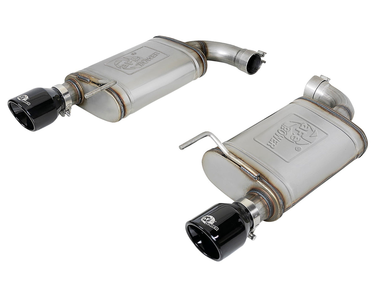 aFe Power MACH Force-Xp 2-1/2 IN 409 Stainless Steel Axle-Back Exhaust System — Ford Mustang GT 15-17 V8-5.0L — 49-43105-B