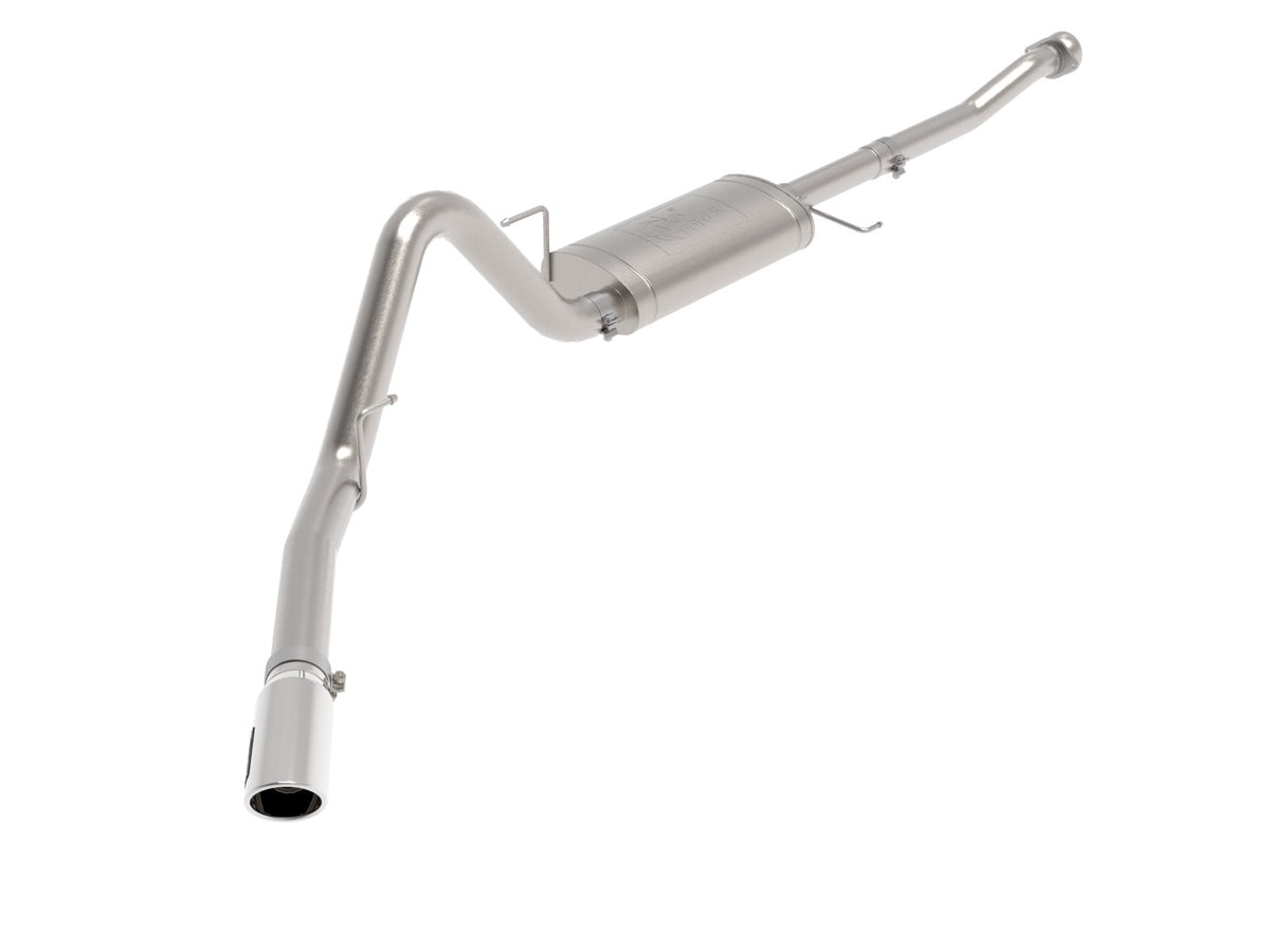 aFe Power Apollo GT Series 3 IN to 3-1/2 IN 409 Stainless Steel Cat-Back Exhaust System w/ Polished Tip — Ford F-150 21-26 V6-2.7L (tt)/3.5L (tt)/V8-5.0L — 49-43125-P