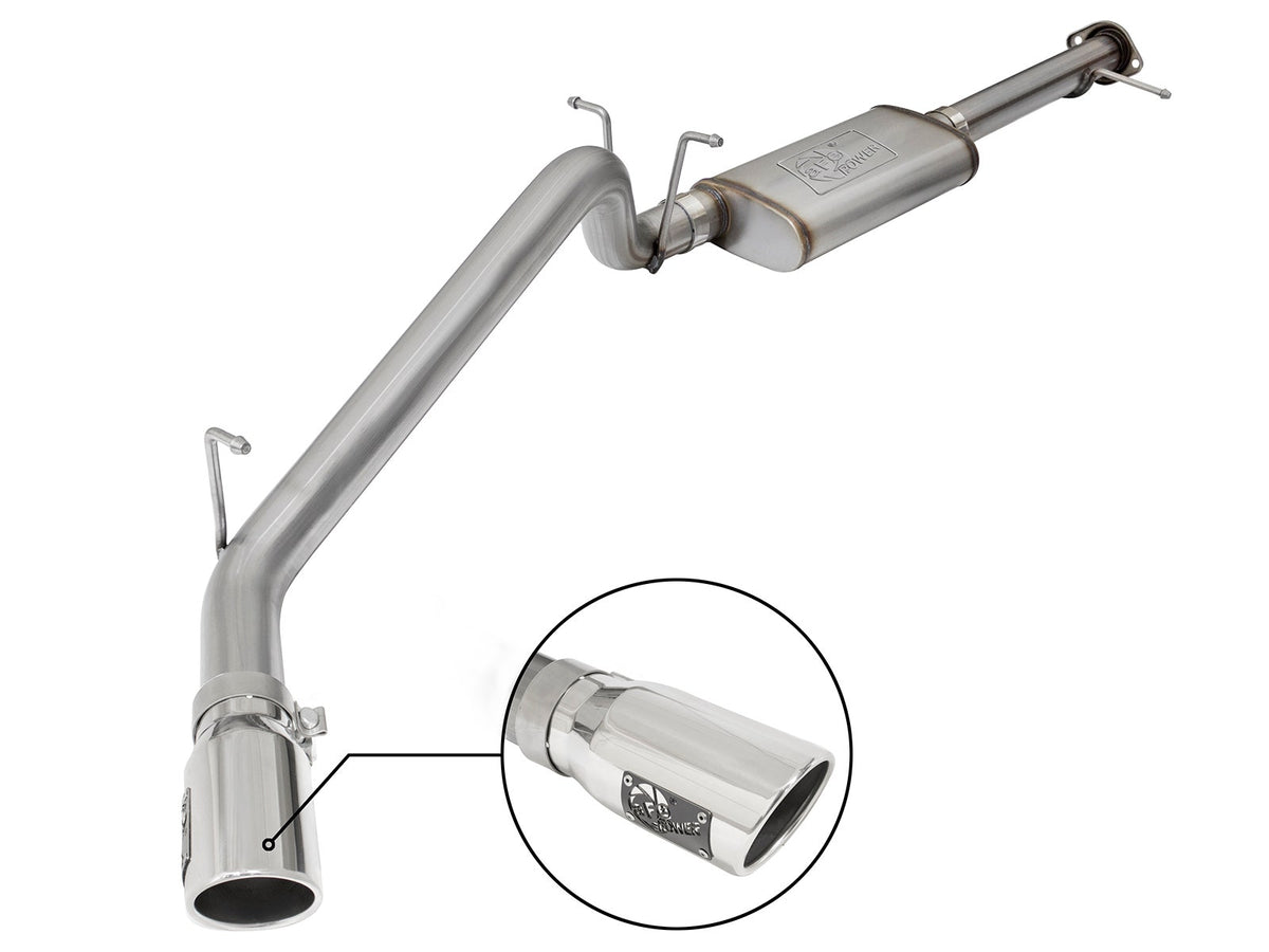 aFe Power MACH Force-Xp 3 IN 409 Stainless Steel Cat-Back Exhaust System — GM Colorado/Canyon 15-22 L4-2.5L/15-16 V6-3.6L — 49-44058-P