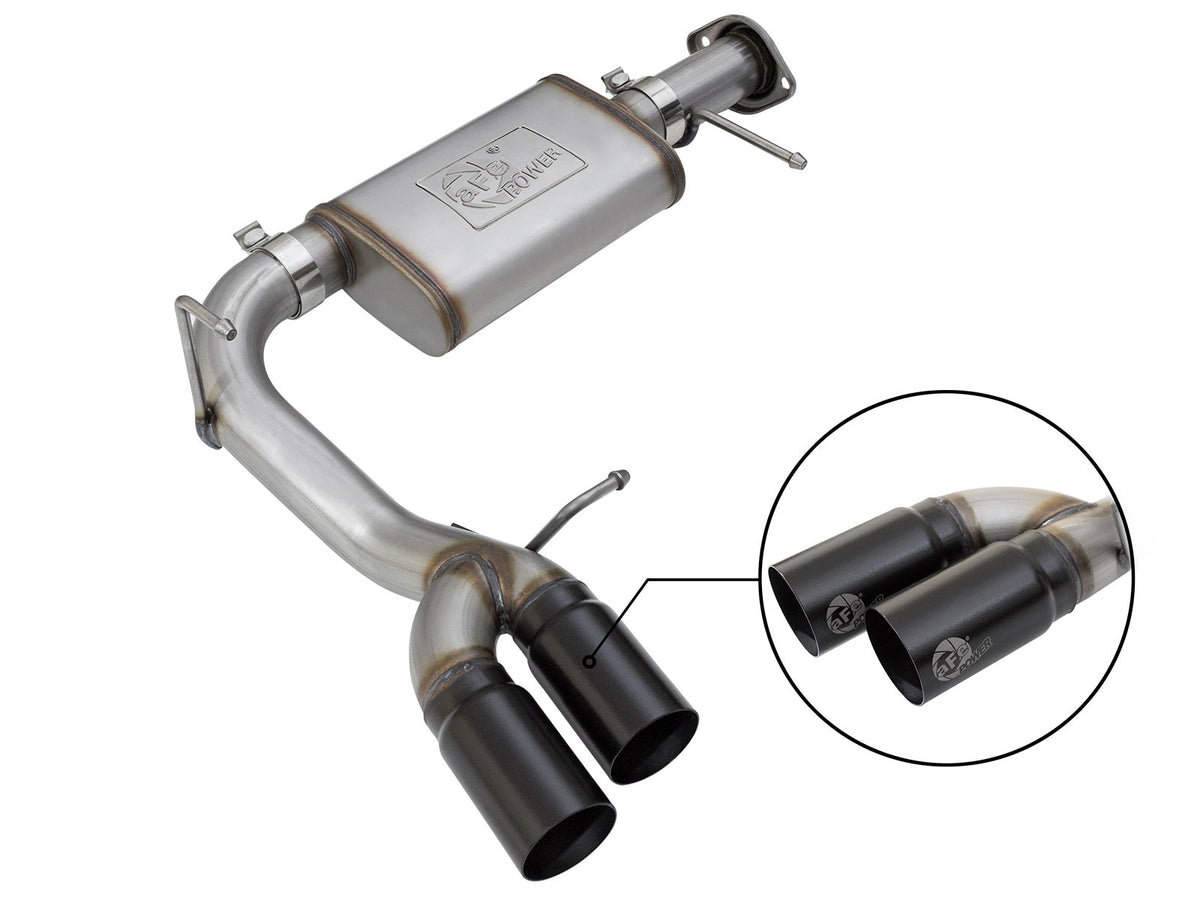 aFe Power Rebel Series 3 IN 409 Stainless Steel Cat-Back Exhaust System — GM Colorado/Canyon 17-22 V6-3.6L — 49-44096-B