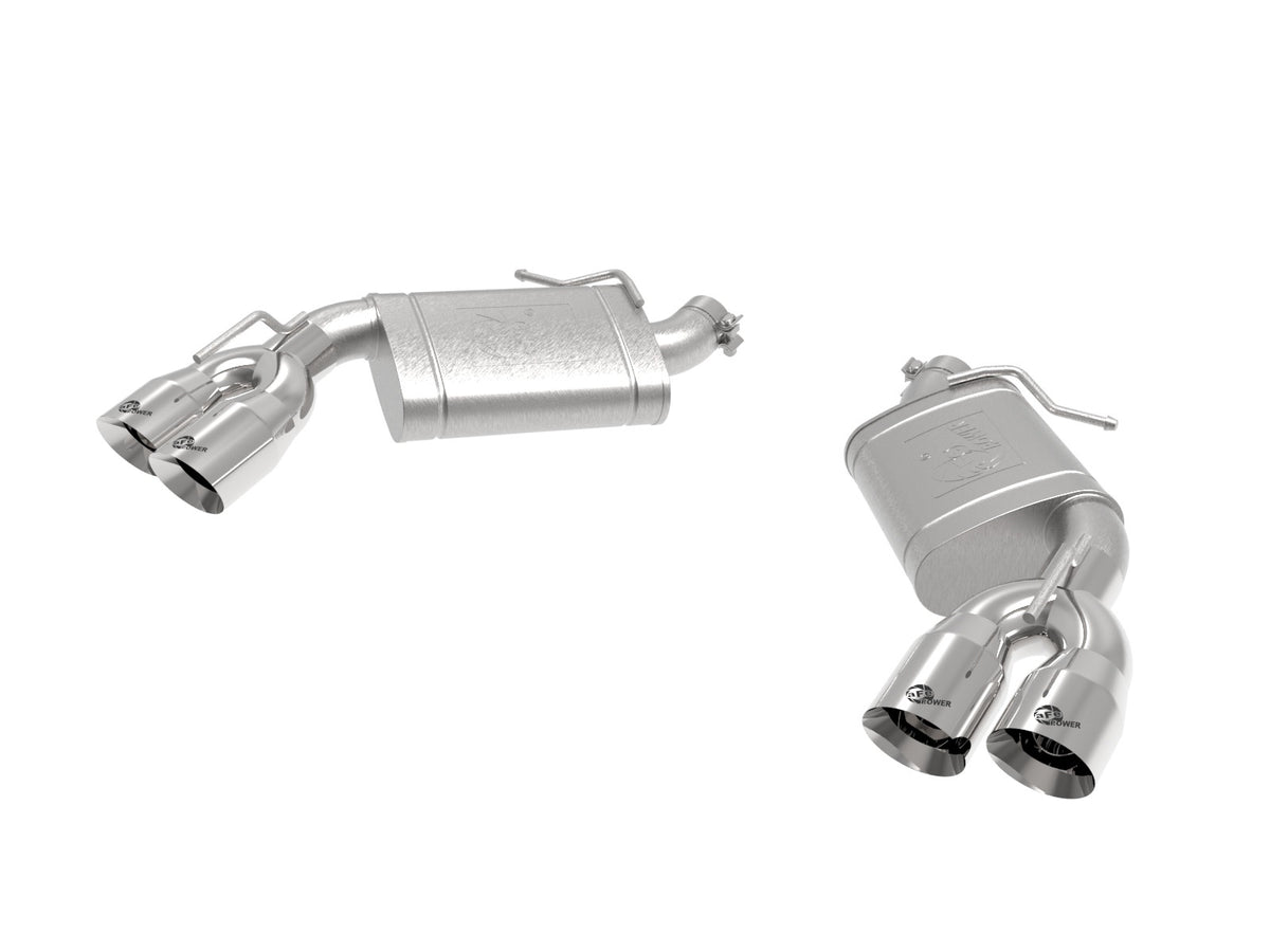 aFe Power MACH Force-Xp 3 IN 409 Stainless Steel Axle-Back Exhaust System w/ Muffler — Chevrolet Camaro SS 16-24 V8-6.2L — 49-44119-P