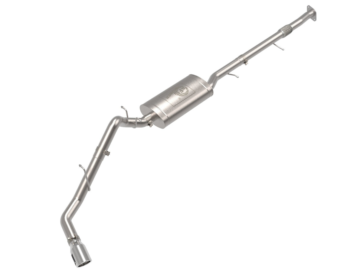 aFe Power Apollo GT Series 3 IN 409 Stainless Steel Cat-Back Exhaust System w/ Polished Tip — GM Colorado/Canyon 23-26 L4-2.7L (t) — 49-44141-P
