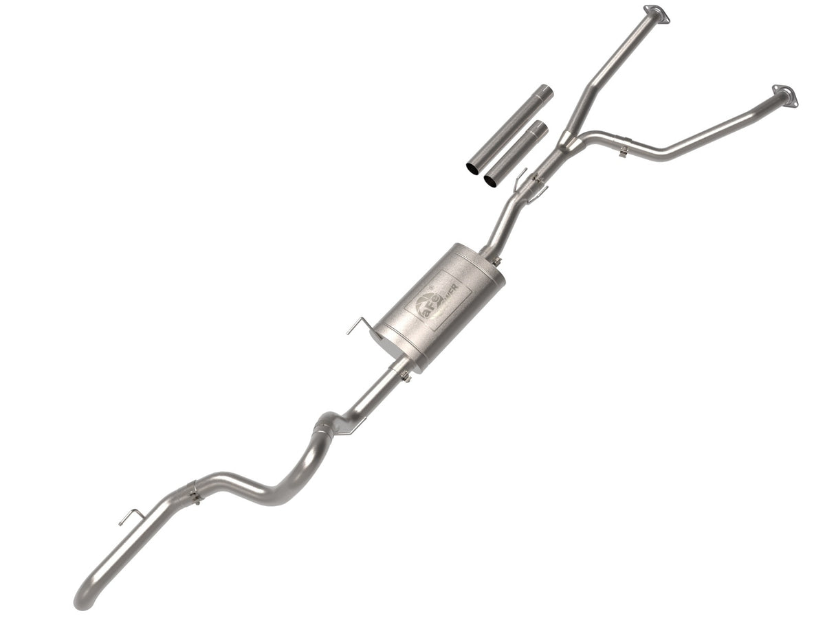 aFe Power Apollo GT Series 2-1/2 IN to 3 IN 409 Stainless Steel Cat-Back Hi-Tuck Exhaust System — Toyota Tundra 22-26 V6-3.4L (tt) — 49-46062