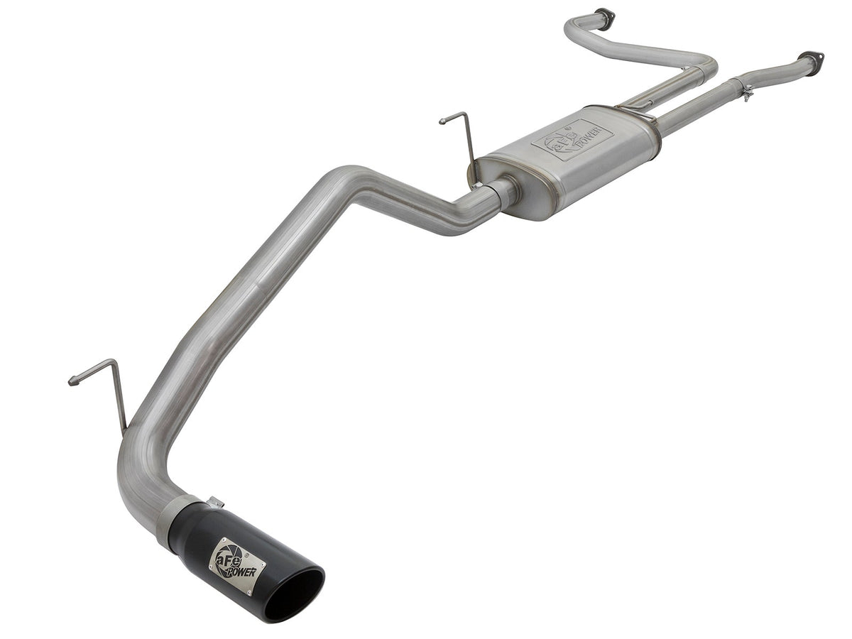 aFe Power MACH Force-Xp 2-1/2 IN to 3-1/2 IN 409 Stainless Steel Cat-Back Exhaust System — Nissan Titan 17-24 V8-5.6L — 49-46125-B
