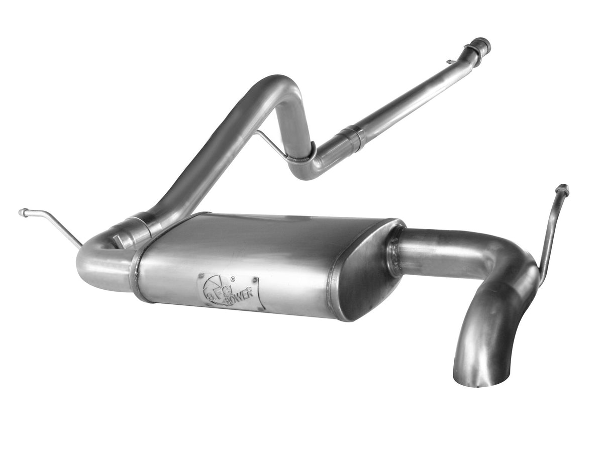 aFe Power MACH Force-Xp 2-1/2 IN 409 Stainless Steel Cat-Back Hi-Tuck Exhaust System — Jeep Wrangler (JK) 12-18 V6-3.6L — 49-46212
