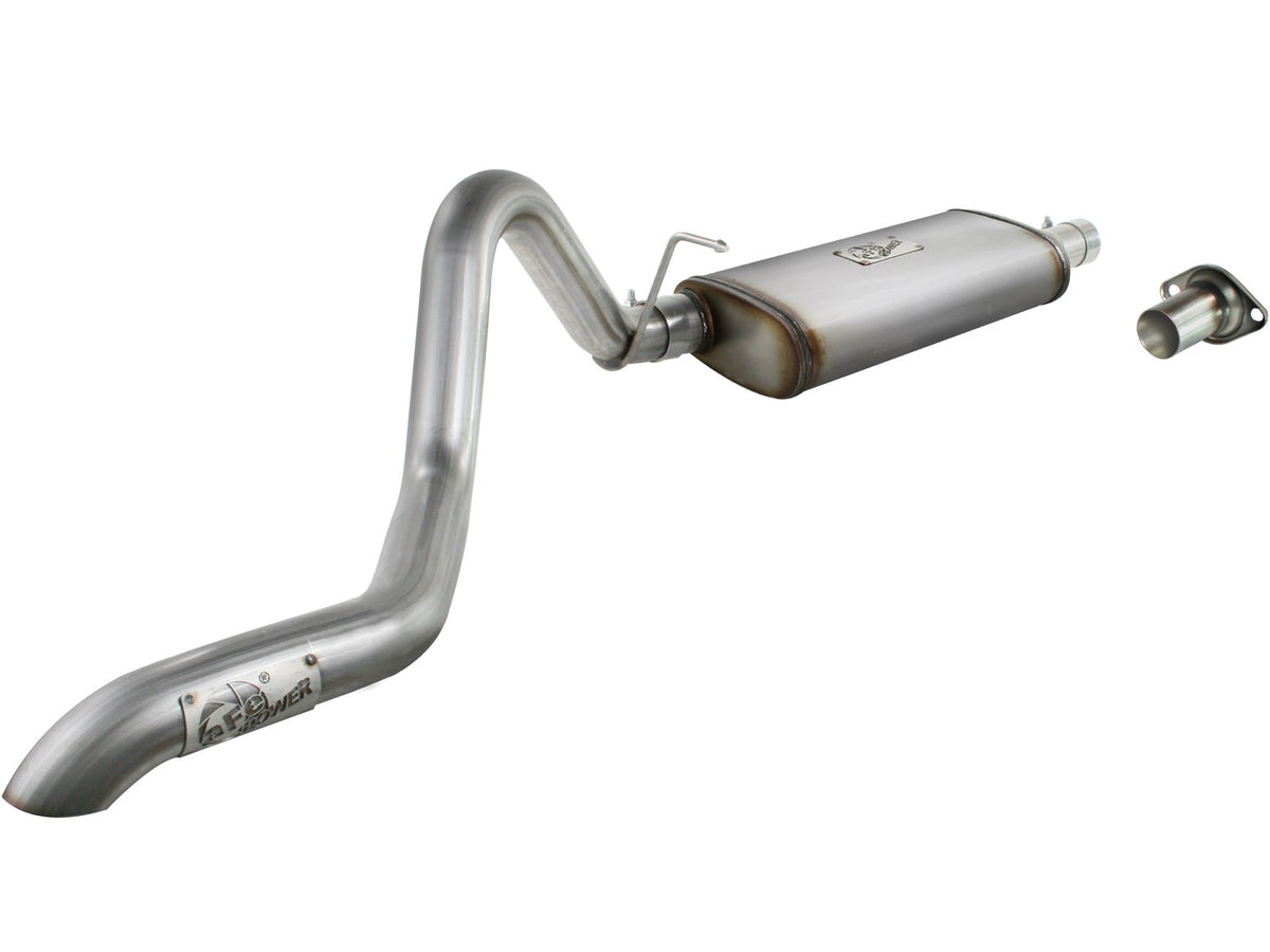 aFe Power MACH Force-Xp 2-1/2 IN 409 Stainless Steel Cat-Back Hi-Tuck Exhaust System — Jeep Cherokee (XJ) 87-01 L6-4.0L — 49-46225