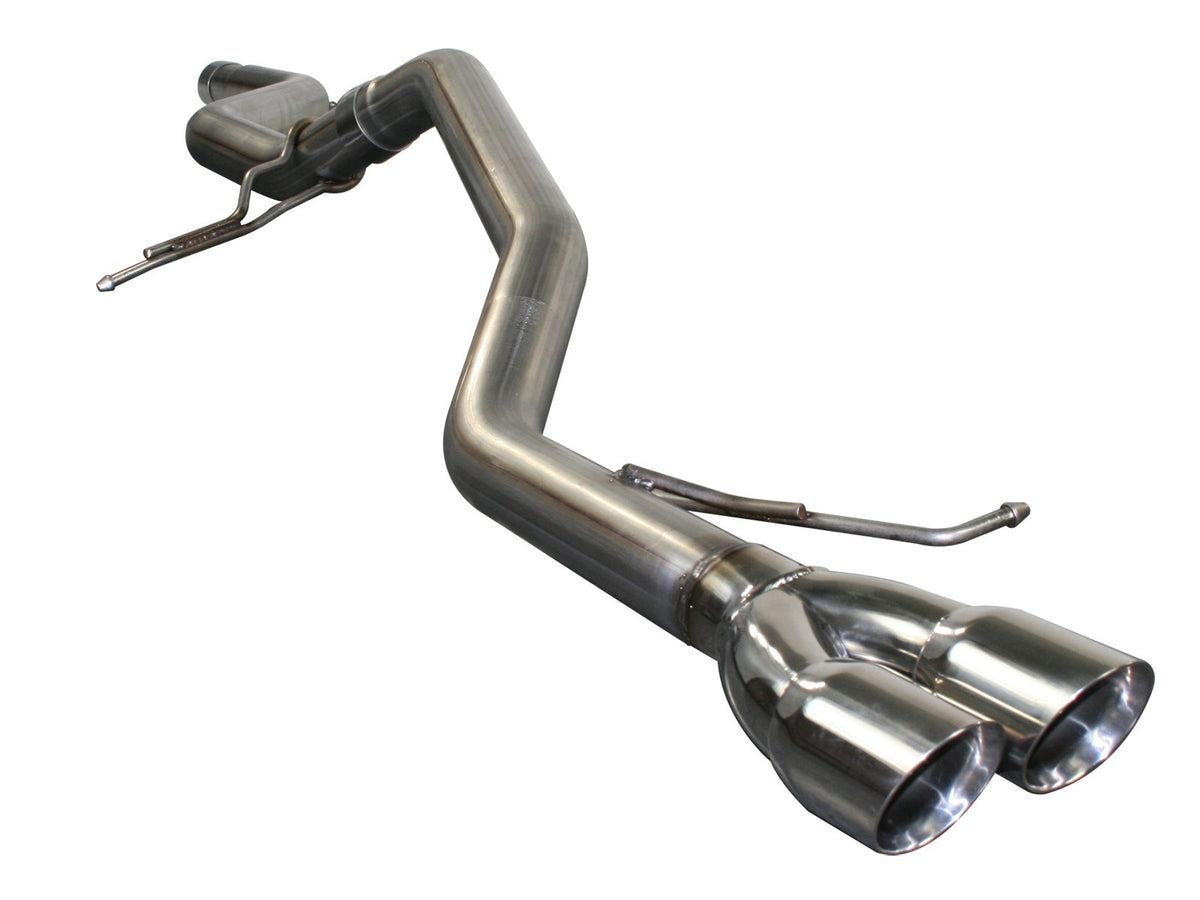 aFe Power Large Bore-HD 2-1/2 IN 409 Stainless Steel Cat-Back Exhaust System — Volkswagen Jetta 11-14 L4-2.0L (tdi) — 49-46401