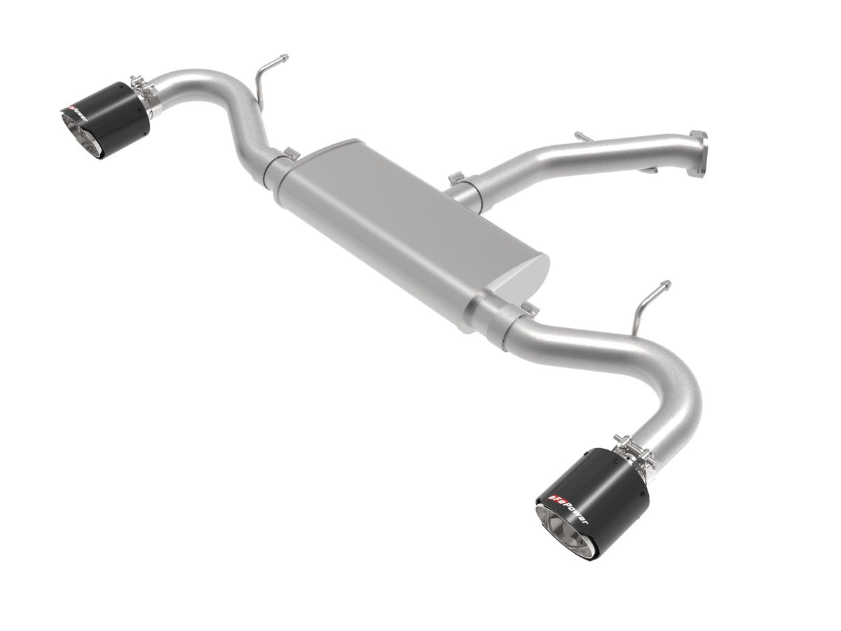 aFe Power Takeda 2-1/2 IN 409 Stainless Steel Axle-Back Exhaust System — Hyundai Elantra GT 18-20 L4-1.6L (t) — 49-47016-C