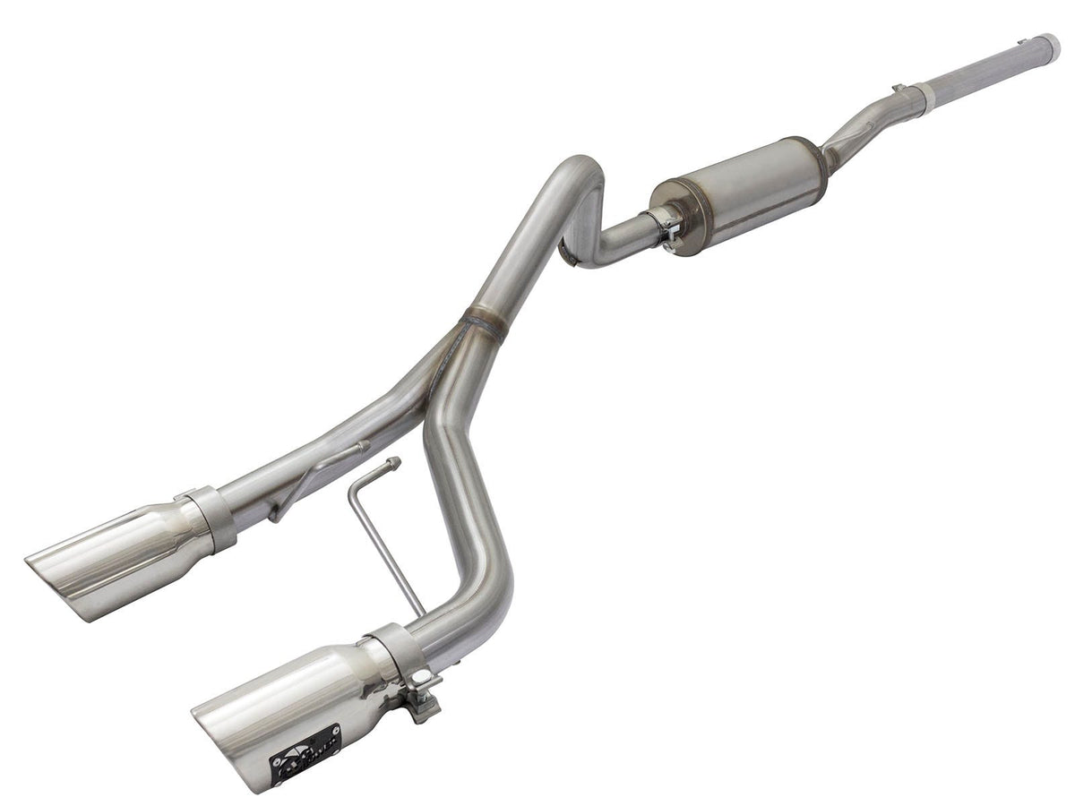 aFe Power Rebel Series 2-1/2 IN 409 Stainless Steel Cat-Back Exhaust System — Jeep Wrangler (JK) 07-18 V6-3.6L/3.8L — 49-48056-P
