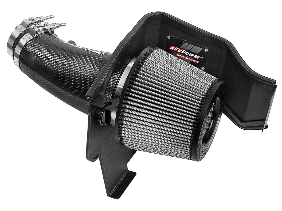 aFe Power Track Series Carbon Fiber Cold Air Intake System w/ Pro DRY S Filter — Dodge Challenger/Charger/ Chrysler 300 SRT8/SRT 11-23 V8-6.4L HEMI — 51-12172-C