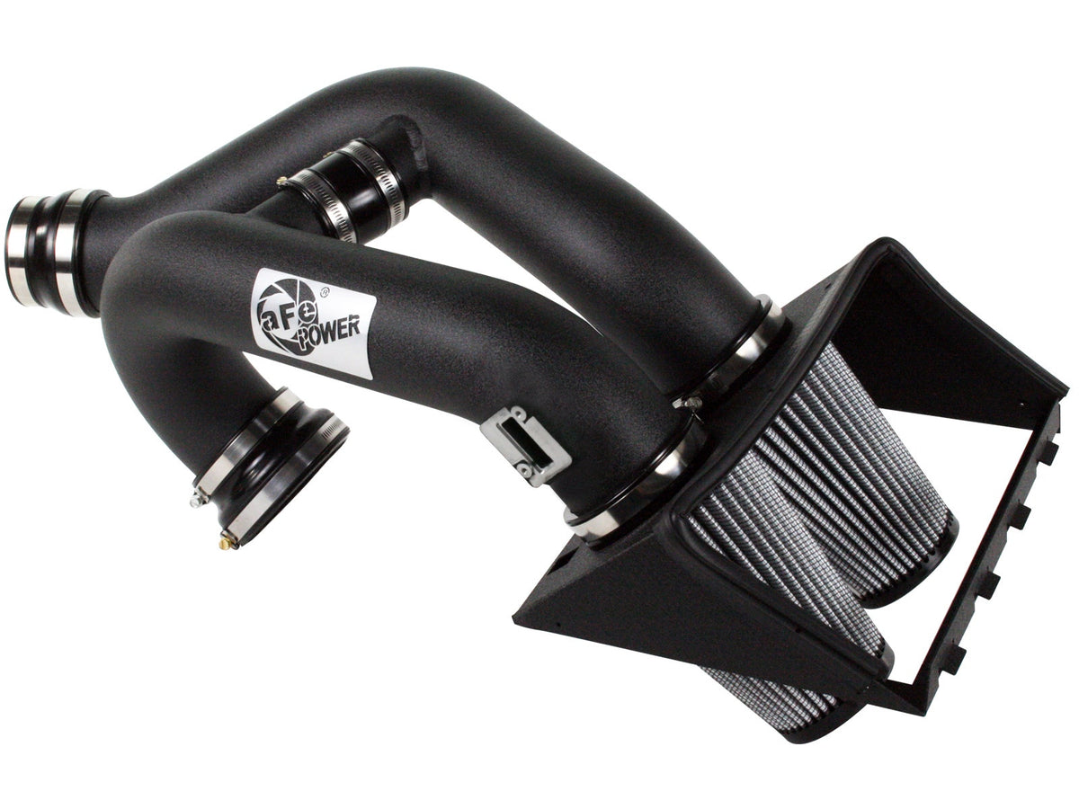 aFe Power Rapid Induction Dual 3-1/2 IN Cold Air Intake System w/ Pro DRY S Filter — Ford F-150 2011 V6-3.5L (tt) — 51-12182