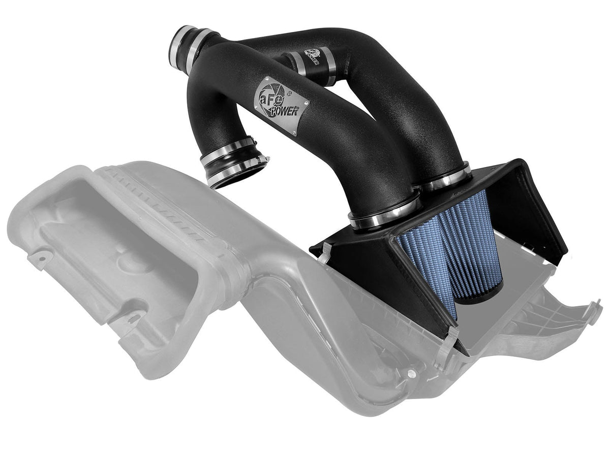 aFe Power Rapid Induction Dual 3-1/2 IN Cold Air Intake System w/ Pro 5R Filter — Ford F-150 15-26 V6-2.7L (tt)/ 15-16 V6-3.5L (tt) — 54-12642-1B
