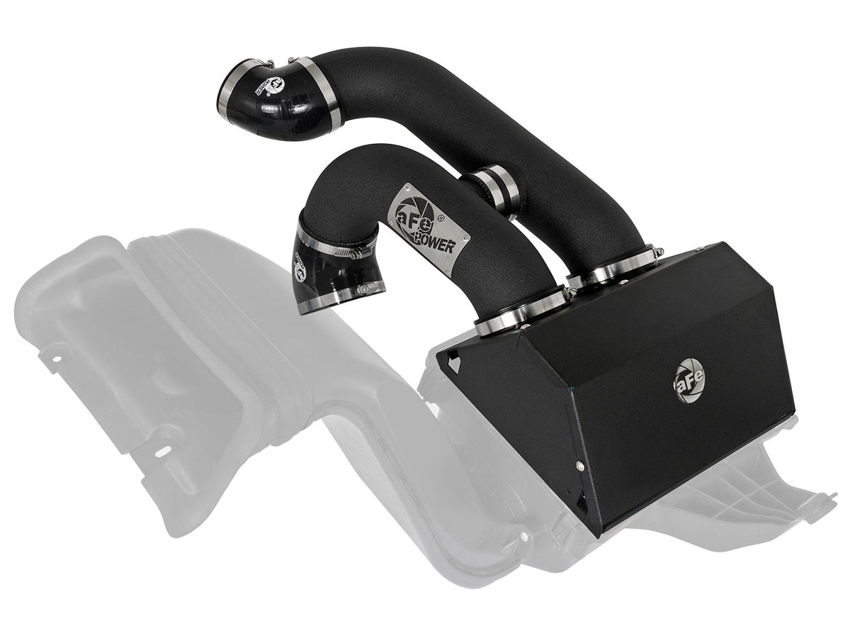 aFe Power Rapid Induction 'Super Raptor' Dual 3-1/2 IN Cold Air Intake System w/ Pro 5R Filter — Ford F-150/Raptor 17-20 V6-3.5L (tt)/Expedition 18-21 V6-3.5L (tt) — 54-12882-B