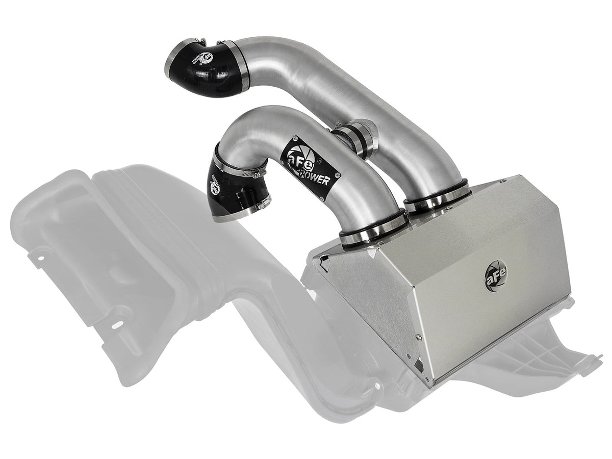 aFe Power Rapid Induction 'Super Raptor' Dual 3-1/2 IN Cold Air Intake System w/ Pro 5R Filter — Ford F-150/Raptor 17-20 V6-3.5L (tt)/Expedition 18-21 V6-3.5L (tt) — 54-12882-H