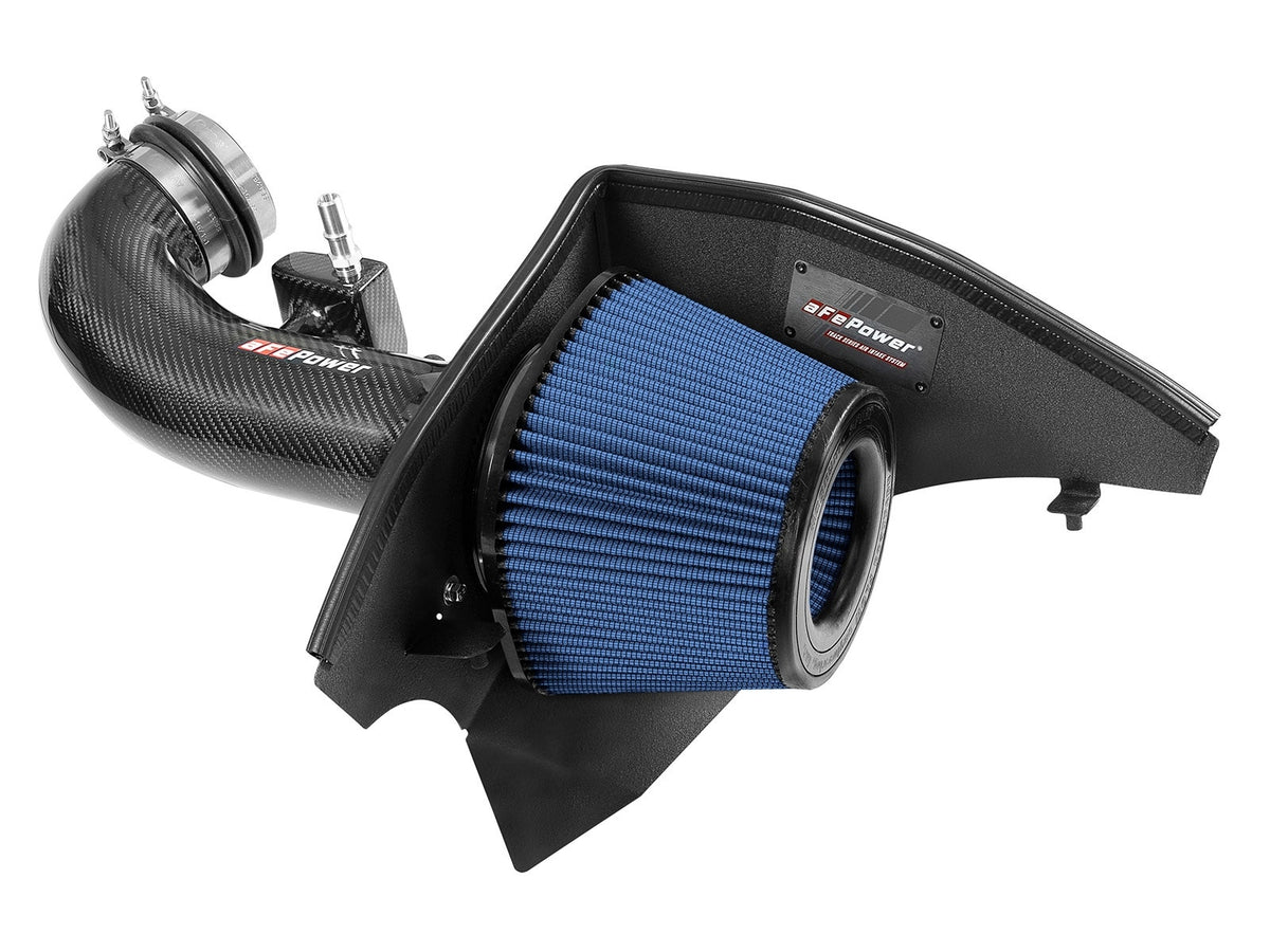 aFe Power Track Series Carbon Fiber Cold Air Intake System w/ Pro 5R Filter — Chevrolet Camaro SS 16-24 V8-6.2L — 57-10005R