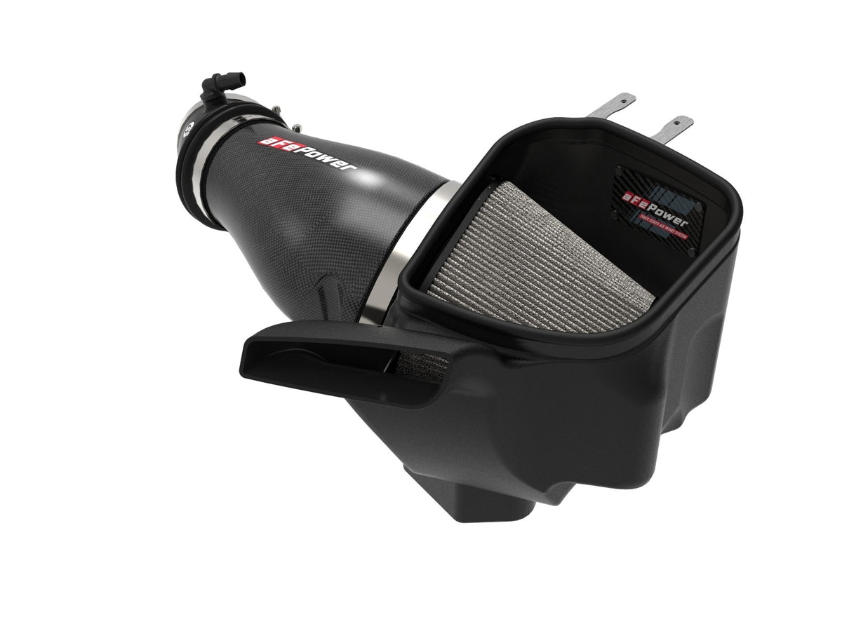 aFe Power Track Series Carbon Fiber Cold Air Intake System w/ Pro DRY S Filter — Jeep Grand Cherokee Trackhawk (WK2) 19-21/ Dodge Durango Hellcat 21-26 V8-6.2L (sc) — 57-10009D