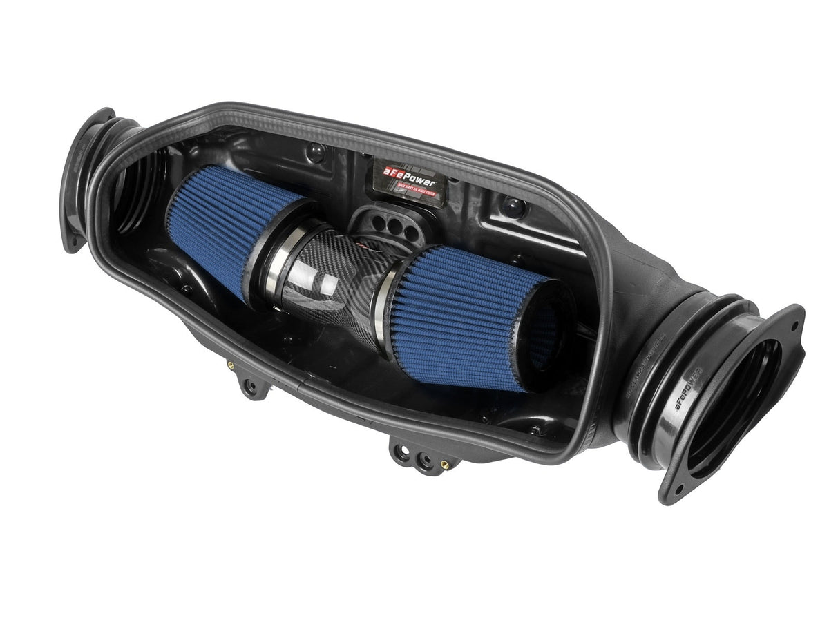 aFe Power Track Series Carbon Fiber Cold Air Intake System w/ Pro 5R Filters — Chevrolet Corvette (C8) 20-26 V8-6.2L — 57-10013R