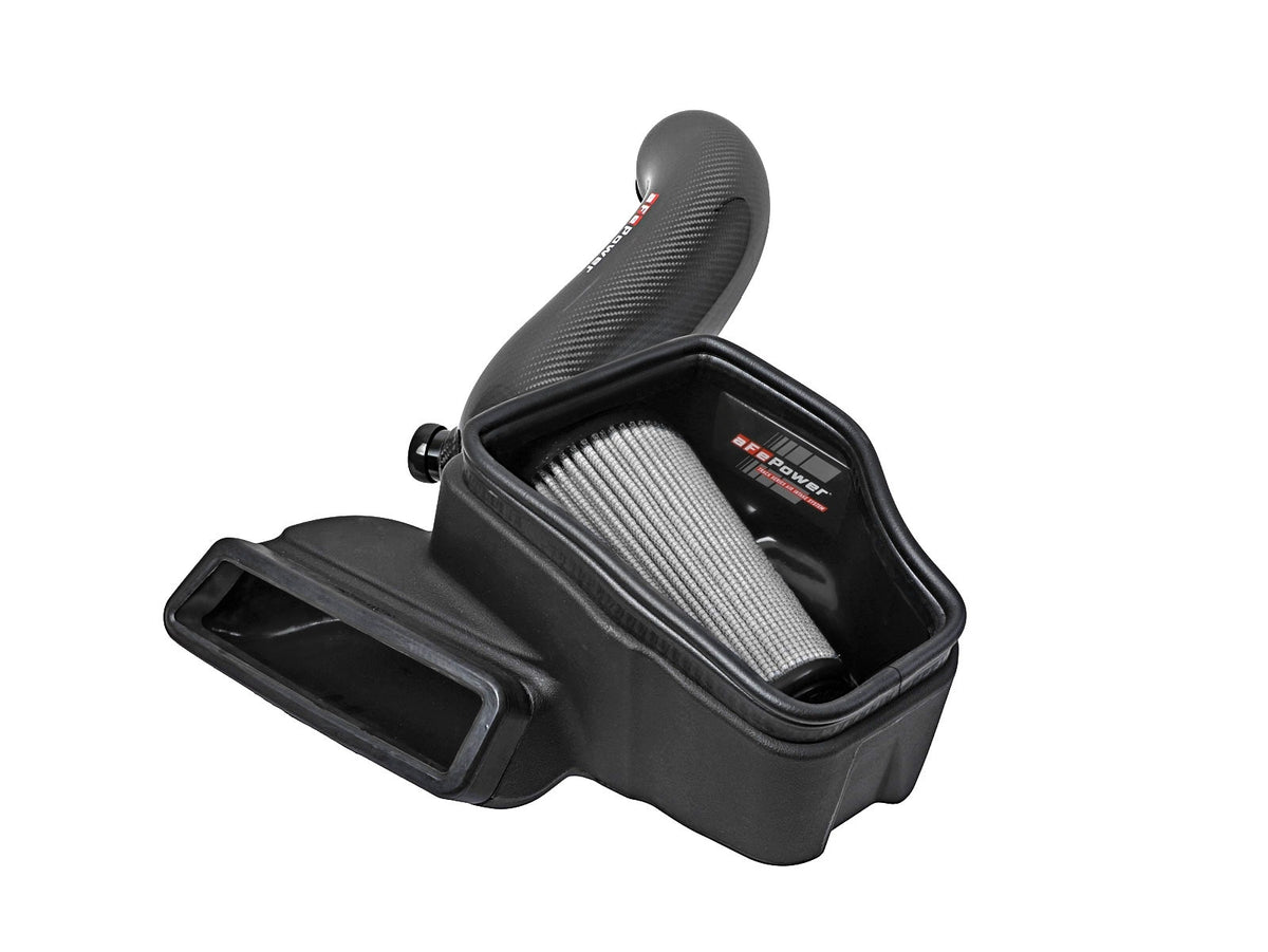 aFe Power Track Series Carbon Fiber Cold Air Intake System w/ Pro DRY S Filter — Volkswagen Golf R 15-19 L4-2.0L (t) — 57-10016D